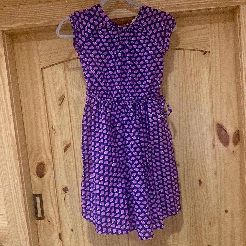 Lands end kids heart fit and flare dress